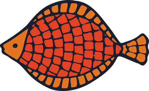 bold mosaic-patterned fish illustration on transparent - Download Free Stock Videos Pikwizard.com