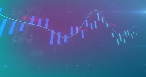 Digital Financial Data Display with Trend Analysis - Download Free Stock Images Pikwizard.com