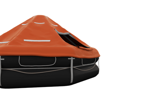 bright red and black life raft on transparent background - Download Free Stock Videos Pikwizard.com
