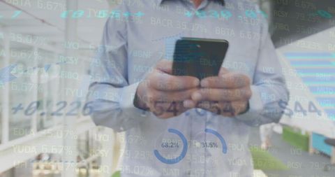 Businessman Breaks Down Financial Data on Smartphone - Download Free Stock Images Pikwizard.com