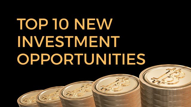 This image is ideal for finance and cryptocurrency blogs, articles, and presentations. It highlights investment opportunities in cryptocurrency and can be used by financial advisors and digital asset investors to attract attention. The gold coins and bold text emphasize the lucrative nature of investments.