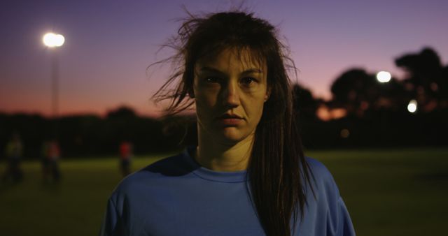 Young Woman in Sportswear at Sunset - Download Free Stock Images Pikwizard.com