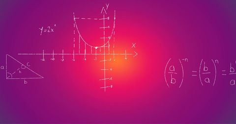 mathematical formulas and graphs on gradient background - Download Free Stock Images Pikwizard.com