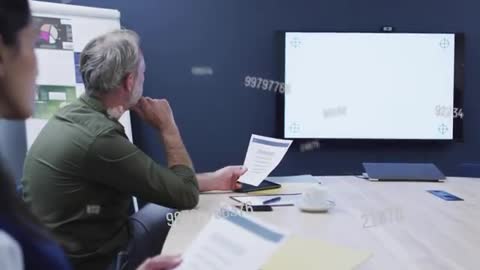 Business Meeting Focused on Data Analysis