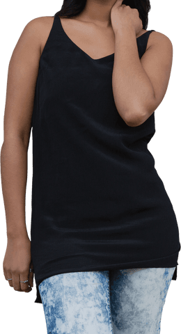 transparent fashion: casual style in black top and denim - Download Free Stock Videos Pikwizard.com