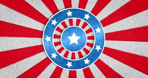 Patriotic american star and stripes design background