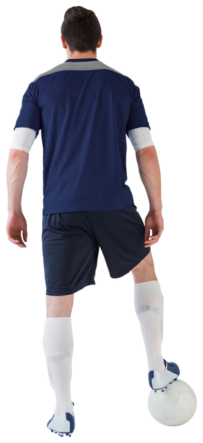 Football Player in Blue Kit Transparent Background - Download Free Stock Videos Pikwizard.com