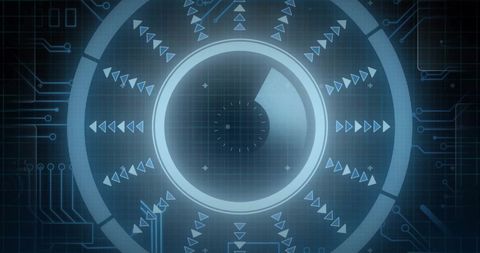 Futuristic Tech Interface with Digital Radar - Download Free Stock Images Pikwizard.com