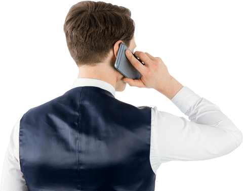 businessman in blue vest on transparent background - Download Free Stock Videos Pikwizard.com