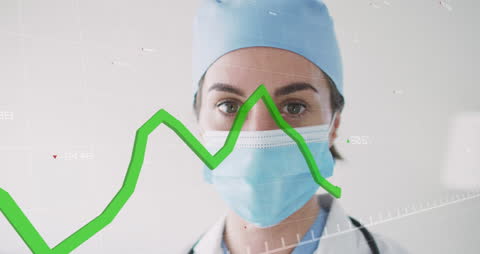 Doctor Analyzing Healthcare Data on Screen