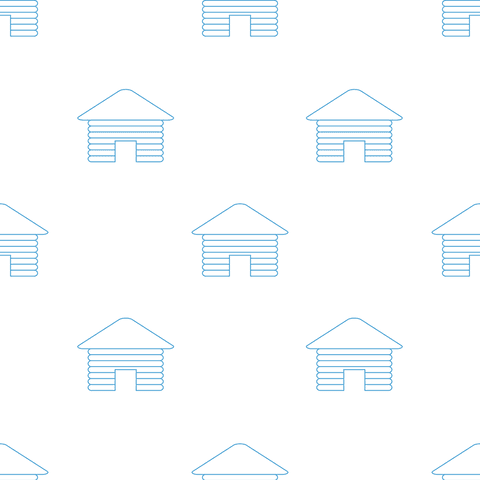 Blue House Icon Pattern Vector on Transparent Background - Download Free Stock Videos Pikwizard.com