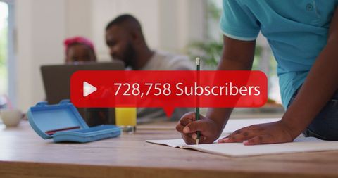 Social Media Success Multimedia Family Working Together