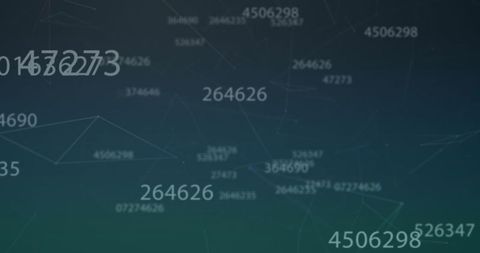 Abstract Technology Linked Numbers on Dark Green Surface - Download Free Stock Images Pikwizard.com