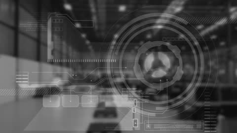 Digital Analytics Interface in Modern Office Setting