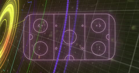 Abstract Digital Hockey Arena with Data Streams