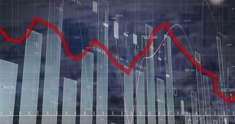 Financial Charts Displaying Market Volatility Trends - Download Free Stock Images Pikwizard.com