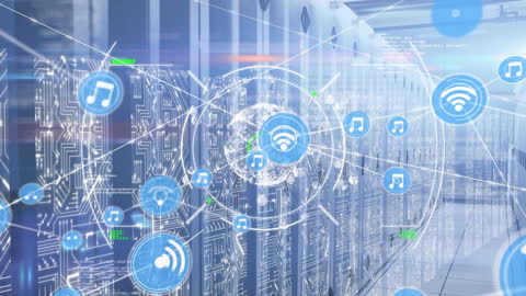 Digital Connectivity in Modern Server Room