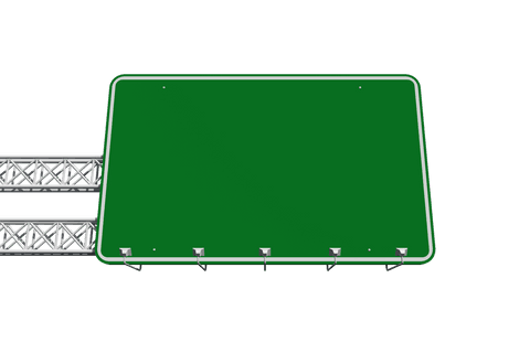 Blank Green Road Sign on Metal Frame with Transparent Background - Download Free Stock Videos Pikwizard.com