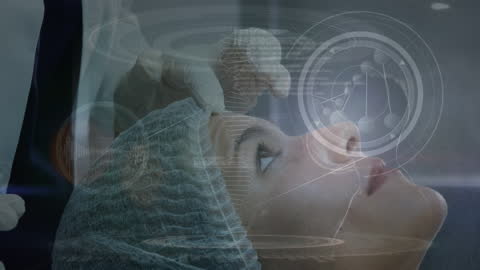 African American Scientist Analyzing DNA Sequence in Lab