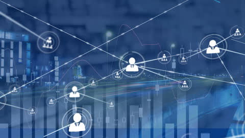 Global Network Connections with Data Integration Illustration