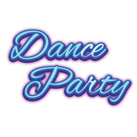 colorful dance party text transparent announcement design - Download Free Stock Videos Pikwizard.com