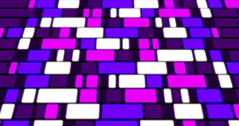 Dynamic colorful rectangular pattern in violet shades