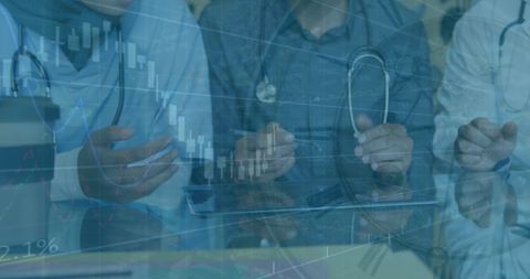 Healthcare Professionals Analyzing Medical Data Solutions