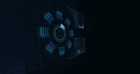 Futuristic Digital Interface with QR Code Overlay - Download Free Stock Images Pikwizard.com
