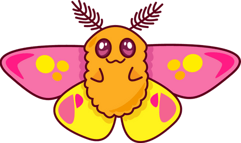 Whimsical Cartoon Moth-Like Creature with Pink Wings on Transparent Background - Download Free Stock Videos Pikwizard.com