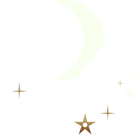 Crescent Moon and Stars on Transparent Background Dreamy Illustration - Download Free Stock Videos Pikwizard.com