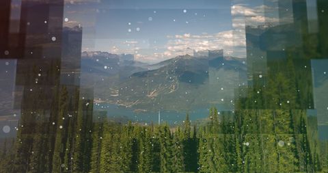 Social Media Growth Against Mountain Landscape