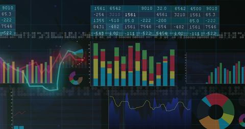 Dynamic Financial Data Processing in Modern Analytics - Download Free Stock Images Pikwizard.com