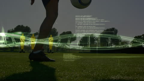 Digital Data Processing and Football Training Concept