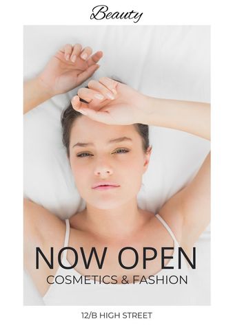 Elegant Woman Promoting Beauty Shop Grand Opening - Download Free Stock Templates Pikwizard.com