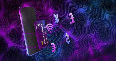 digital wallet concept with smartphone and card - Download Free Stock Images Pikwizard.com