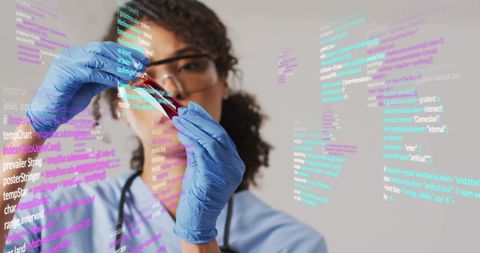 Scientist Integrating Code with Lab Analysis for Innovative Research - Download Free Stock Images Pikwizard.com