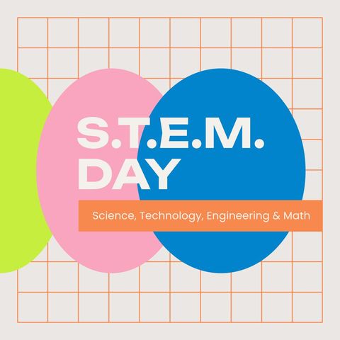 stem day poster highlighting innovation in education - Download Free Stock Templates Pikwizard.com