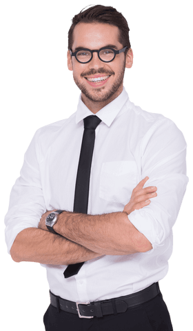 Smiling Confident Businessman with Transparent Background - Download Free Stock Videos Pikwizard.com