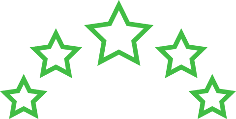 Five Green Stars on Transparent Background Illustration - Download Free Stock Videos Pikwizard.com