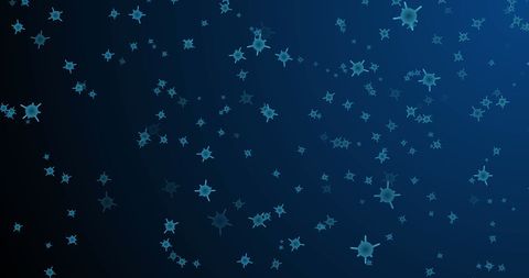 Falling Blue Cells on Gradient Navy Background - Download Free Stock Images Pikwizard.com