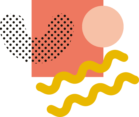 abstract orange and yellow shapes on transparent background - Download Free Stock Videos Pikwizard.com