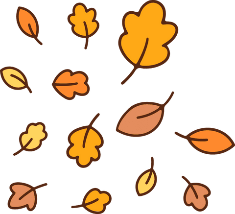 stylized autumn leaves falling on transparent background - Download Free Stock Videos Pikwizard.com