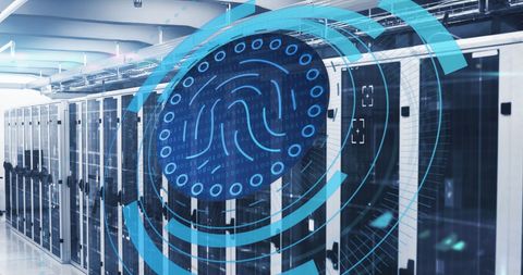 Digital Fingerprint Security in Data Center - Download Free Stock Images Pikwizard.com