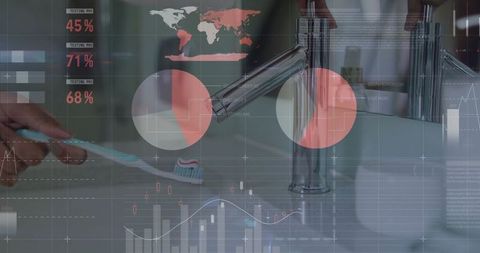 Futuristic smart bathroom experience with data integration