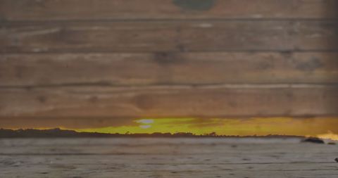 Golden Autumn Sunset Over Rustic Wooden Boards - Download Free Stock Images Pikwizard.com