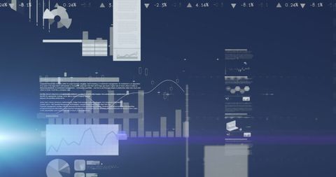 Abstract Data Visualization with Interface Charts and Graphs - Download Free Stock Images Pikwizard.com