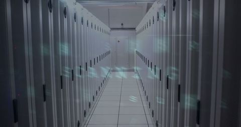 Cyber Threat Alert with Data Center Servers in Focus - Download Free Stock Images Pikwizard.com