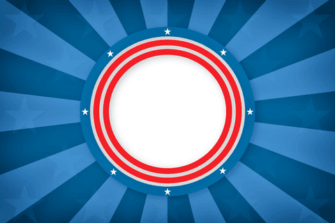 transparent patriotic themed frame with white circle center - Download Free Stock Videos Pikwizard.com