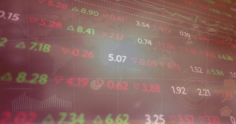 Dynamic Stock Market Data Visualization with Global Interface - Download Free Stock Images Pikwizard.com