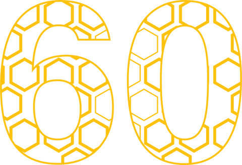 bee-themed sixty birthday candle illustration on transparent background - Download Free Stock Videos Pikwizard.com
